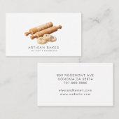 ベーカーベーカリーパティシエ転がシェフズピン 名刺 (正面/裏面)