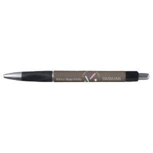 ベーカーベーキングビジネスロゴスプリンクル紙吹雪 ボールペン