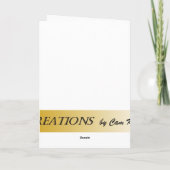 ベーカーボーイの誕生日カード カード (裏面)