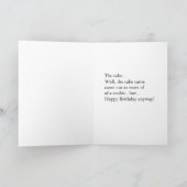 ベーカーボーイの誕生日カード カード (内部)