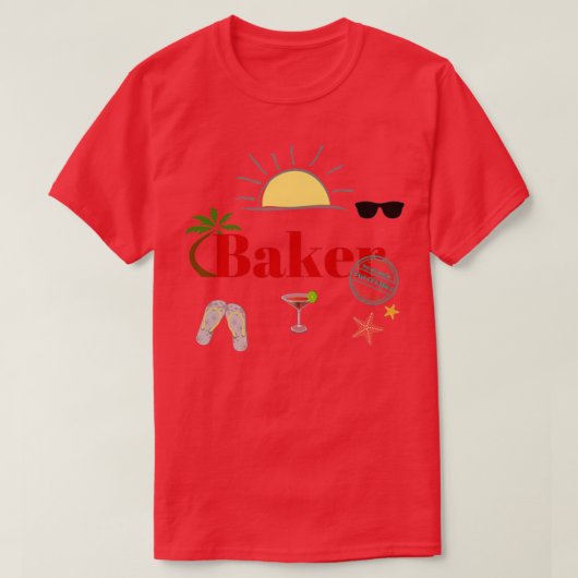 ベーカー休暇 Tシャツ (デザイン正面)