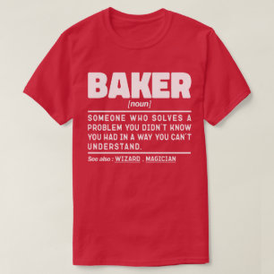 ベーカー名詞定義パティシシェフベーキング恋人 Tシャツ