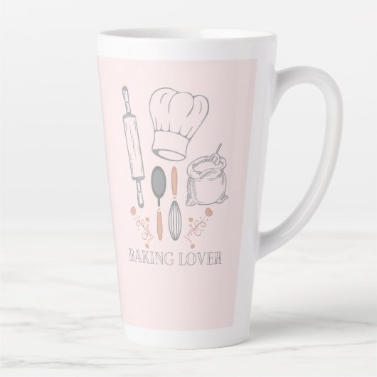 ベーカー好き カフェラテマグ (右)