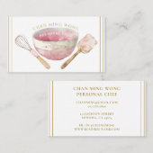 ベーカー料理人のケータリングの名刺 名刺 (正面/裏面)