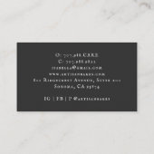 ベーカー水彩料理器具ベーカリーブラックブシ 名刺 (裏面)