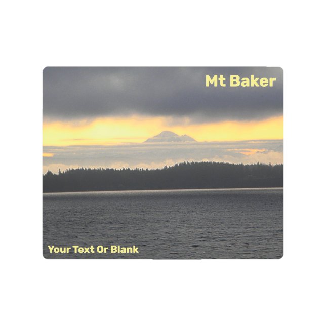 ベーカー火山 メタルプリント (正面)