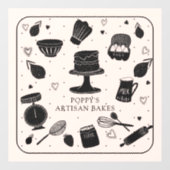 ベーカー用品ベーカリー ウィンドウサイン (シート)