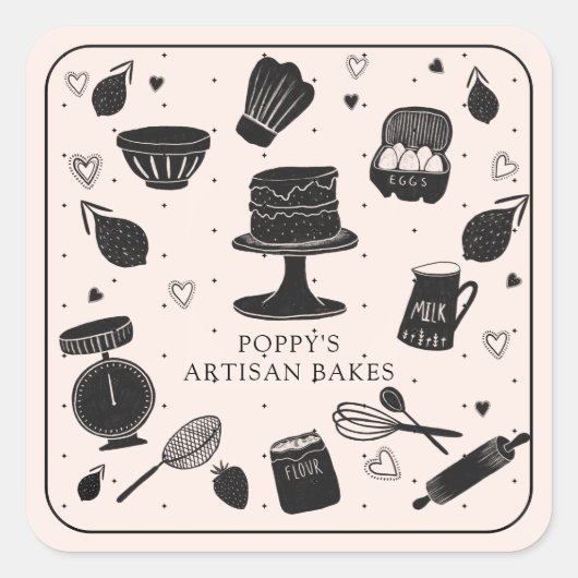 ベーカー用品ベーカリー スクエアシール (正面)