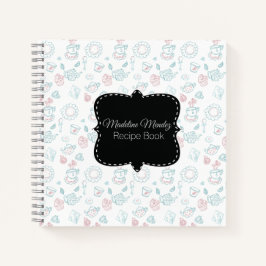 ベーカー茶タイムドードレスデザートレシピ調理師本 ノートブック