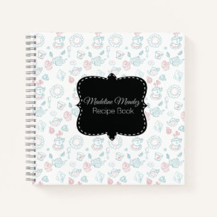 ベーカー茶タイムドードレスデザートレシピ調理師本 ノートブック