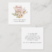 ベーカー菓子シェフウォーターカラーベーカーズツールベーカリー スクエア名刺 (正面/裏面)