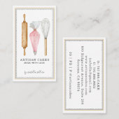 ベーカー菓子シェフツールの名刺 名刺 (正面/裏面)