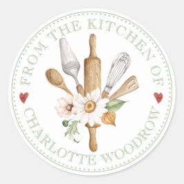 ベーカー菓子シェフツールフードラベルシール ラウンドシール