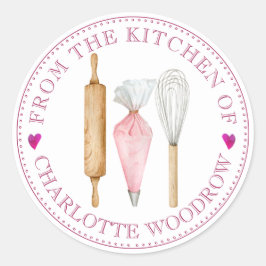 ベーカー菓子シェフツールフードラベルシール ラウンドシール