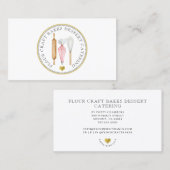 ベーカー菓子シェフデザートケーターベーカーのツール 名刺 (正面/裏面)