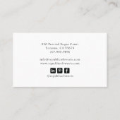 ベーカー菓子シェフベーカーの道具 名刺 (裏面)