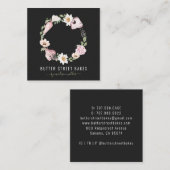 ベーカー菓子シェフ水の色のベーキング器具フローラ スクエア名刺 (正面/裏面)