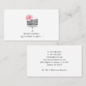 ベーカー菓子シェフ水の色ケーキデザートカーター 名刺 (正面/裏面)