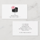 ベーカー菓子シェフ水の色ケーキデザートカーター 名刺 (正面/裏面)