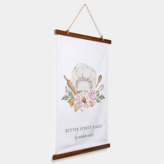 ベーカー菓子シェフ水の色シェフハットガスケース 吊り下げ型タペストリー (傾斜あり)