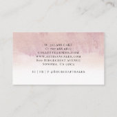 ベーカー菓子シェフ水彩ベーカーズツール 名刺 (裏面)