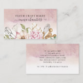 ベーカー菓子シェフ水彩ベーカーズツール 名刺 (正面/裏面)