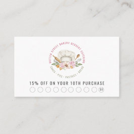 ベーカー菓子シェフ水彩ベーキング器具 割引カード