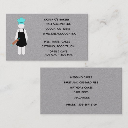 ベーカー転がに針 名刺 (正面/裏面)