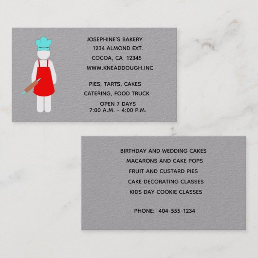 ベーカー転がに針 名刺 (正面/裏面)