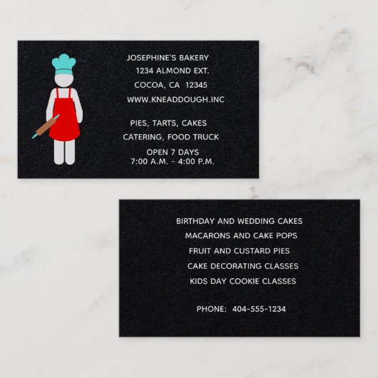 ベーカー転がに針 名刺 (正面/裏面)