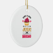 ベーカー・ジャスト・ア・ガール/イエスとベーキング愛好家 セラミックオーナメント (右)