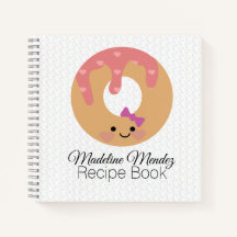 ベーカー・ドーナツ・スパイラル・ノートブック・キッズレシピブック