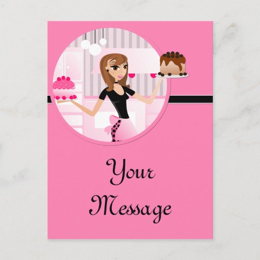 ベーカー/ベーカリー/パティシエ5葉書 ポストカード (正面)