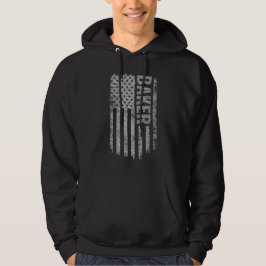 ベーカー USA フラグ ダストレスデザイン パーカ