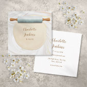 ベーカーPatisserie大理石スワーズ転がズのピン スクエア名刺