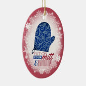 ベーキングおもしろいのオーブンのミットはクリスマスセラミックを衣にする セラミックオーナメント (右)