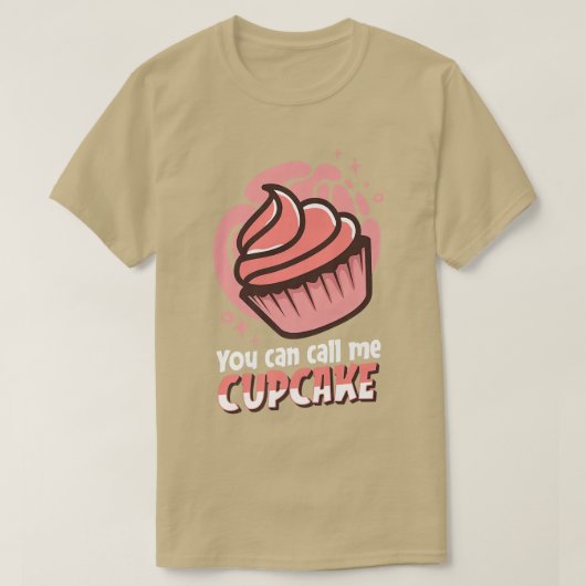ベーキングおもしろいベーカーベーカリーカップケーキを呼び出せる Tシャツ (デザイン正面)