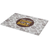 ベーキングおもしろいヴィンテージケーキマフィンベーカリーパターン カッティングボード (角)