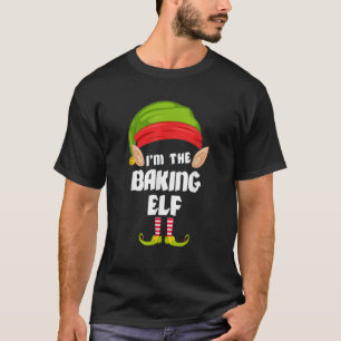 ベーキングおもしろい小妖精や小人マッチングファミリーグループPJクリスマ Tシャツ