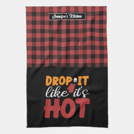 ベーキングおもしろい料理がホットプレイドのように落とす キッチンタオル