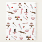 ベーキングおよび料理供給ベーカリー料理 モダン プランナー手帳 (裏面)