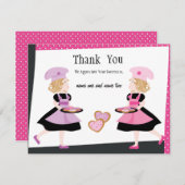 ベーキングかわいこちゃん2枚！ サンキューカード (正面/裏面)