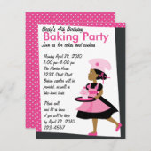 ベーキングかわいこちゃん 招待状 (正面/裏面)