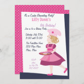 ベーキングかわいこちゃん 招待状 (正面/裏面)