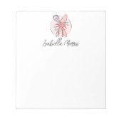 ベーキングかわいらしペストリーパーソナライズされた ノートパッド (正面)