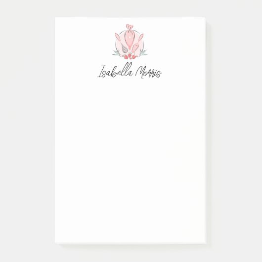 ベーキングかわいらしペストリーパーソナライズされた ポストイット (正面)