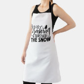ベーキングが雪の中を エプロン (インサイチュ)