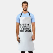 ベーキングが雪の中を エプロン (着用した状態)
