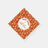 ベーキングとはGingerbread Gender Reveal スタンダードカクテルナプキン (角)