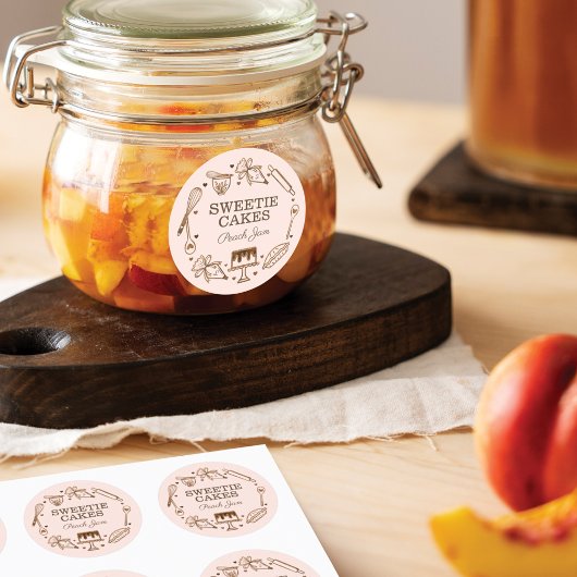 ベーキングと料理の器具Woodgrainテクスチャの瓶Cla ラウンドシール